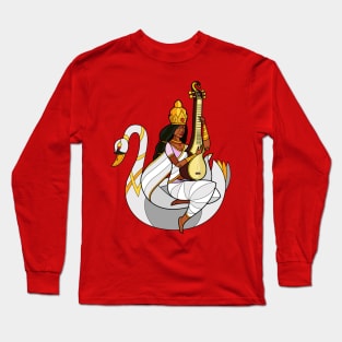 Saraswati - Goddess of Wisdom Long Sleeve T-Shirt